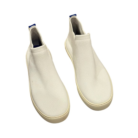 Rothy’s Women's The Chelsea Boot in White Flat Sneaker Shoes Size 8 NWOB - Picture 4 of 10